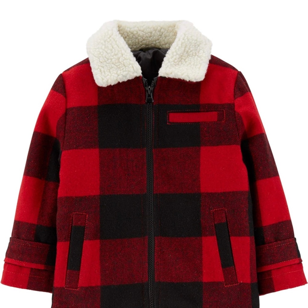 Carters red & black plaid Jacket, size 18M